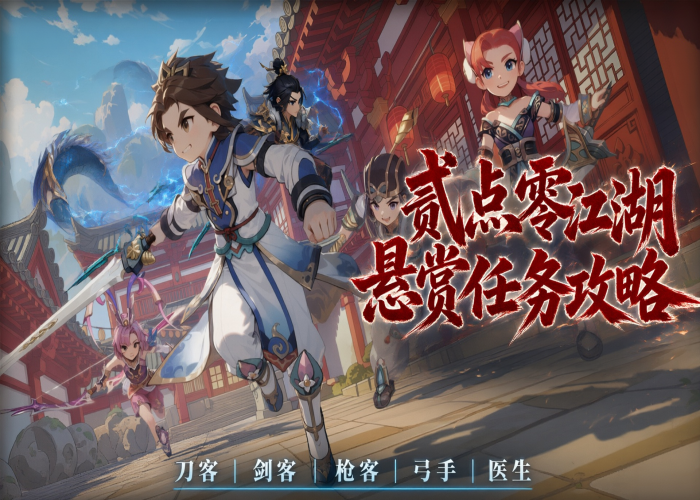 别乱刷悬赏！《贰点零江湖》刀枪剑弓医悬赏任务职业打法详解