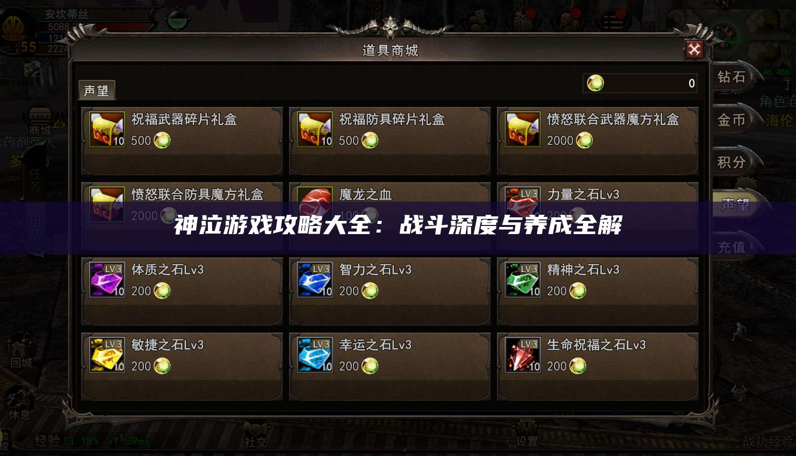 神泣游戏攻略大全：战斗深度与养成全解